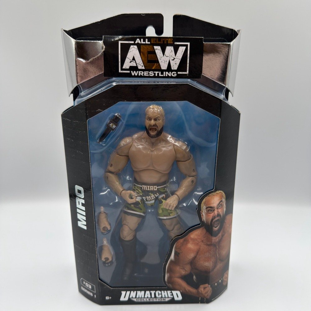 AEW Unmatched Collection Series 1 Miro Action Figure #03 Jazwares Wrestling